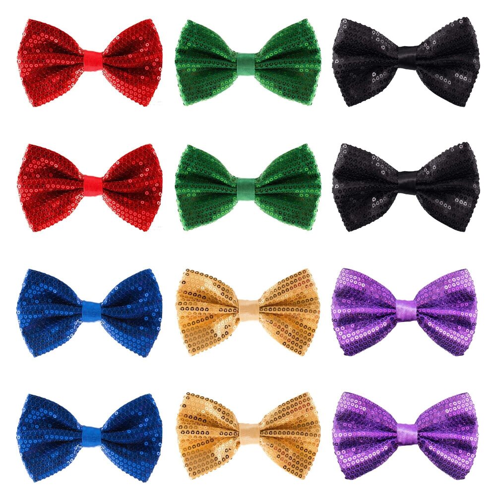 2620 Bowtie - Sequin - Assorted - 12pk